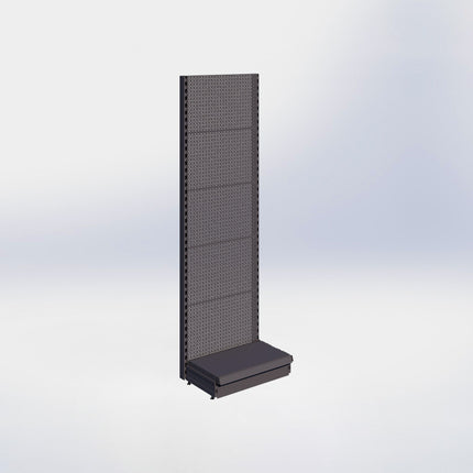 Wandstelling perforatie - H215 x B66,5 x D37 cm - 1 niveau - Antraciet