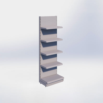 Wandstelling - H215 x B66,5 x D37 cm - 5 niveaus - Grijs