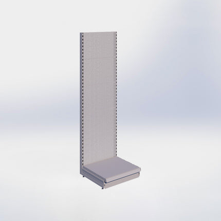 Wandstelling perforatie - H215 x B66,5 x D57 cm - 1 niveau - Grijs