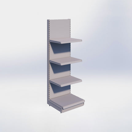 Wandstelling - H215 x B66,5 x D57 cm - 4 niveaus - Grijs