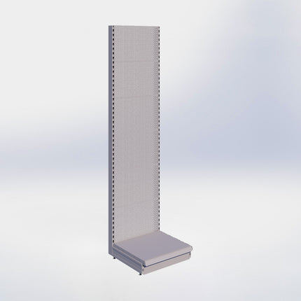 Wandstelling perforatie - H250 x B66,5 x D57 cm - 1 niveau - Grijs