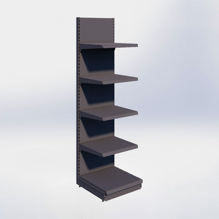 Wandstelling - H250 x B66,5 x D67 cm - 5 niveaus - Antraciet