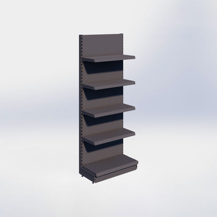 Wandstelling - H215 x B80 x D37 cm - 5 niveaus - Antraciet