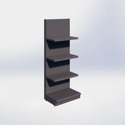 Wandstelling - H215 x B80 x D47 cm - 4 niveaus - Antraciet