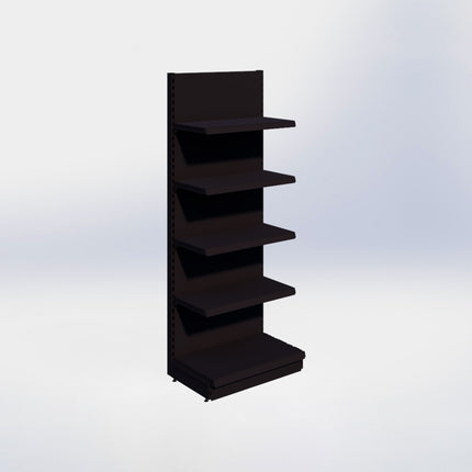 Wandstelling - H215 x B80 x D47 cm - 5 niveaus - Zwart