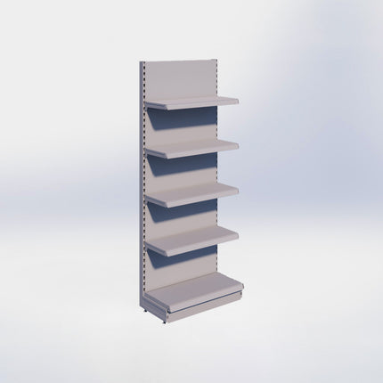 Wandstelling - H215 x B80 x D37 cm - 5 niveaus - Grijs