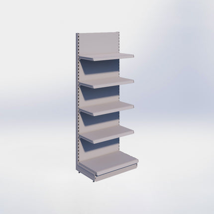 Wandstelling - H215 x B80 x D47 cm - 5 niveaus - Grijs