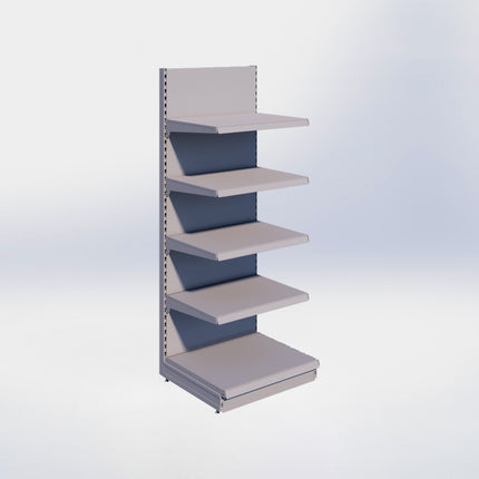 Wandstelling - H215 x B80 x D67 cm - 5 niveaus - Grijs