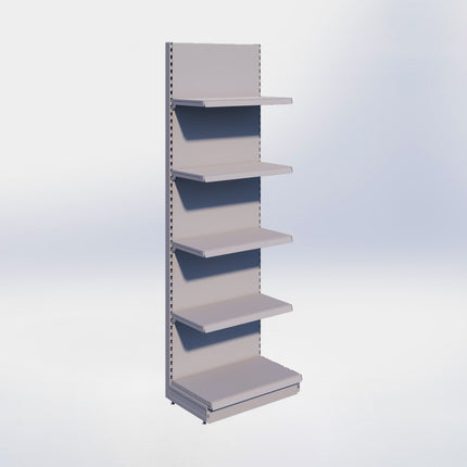 Wandstelling - H250 x B80 x D47 cm - 5 niveaus - Grijs