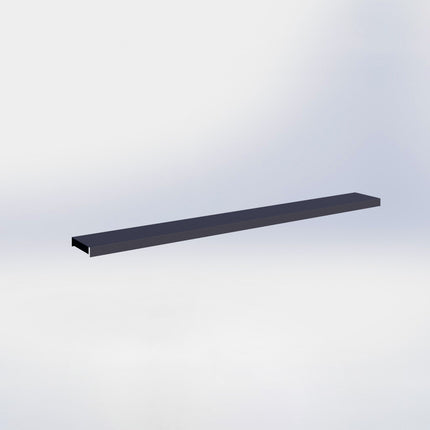 Afdekkap - L66,5 x D6 cm - Antraciet