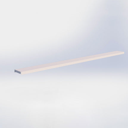 Afdekkap - L100 x D6 cm - Crème wit