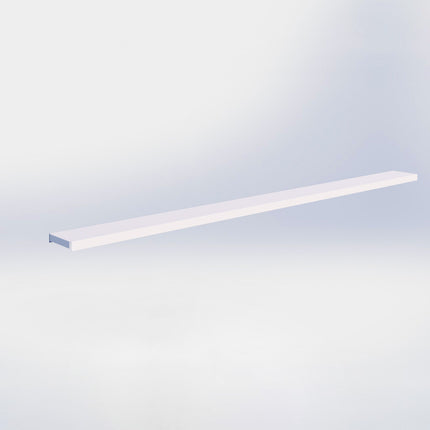 Afdekkap - L100 x D6 cm - Wit