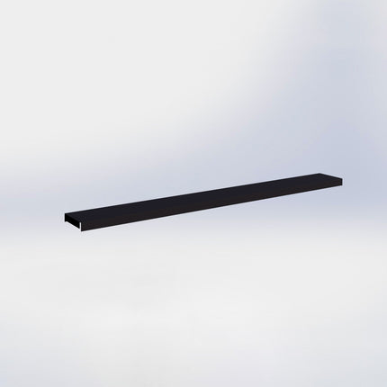 Afdekkap - L66,5 x D6 cm - Zwart