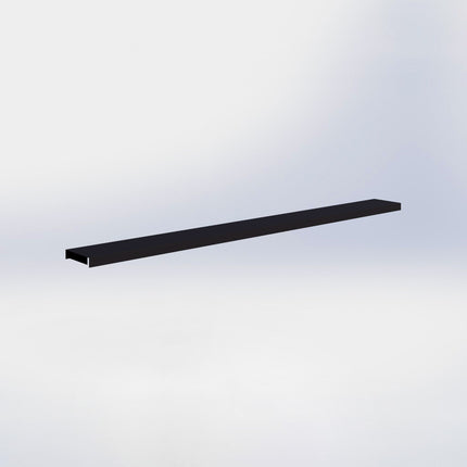 Afdekkap - L80 x D6 cm - Zwart