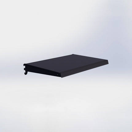 Legplank - L80 x D57 cm - met dragers en prijsetiket - Zwart