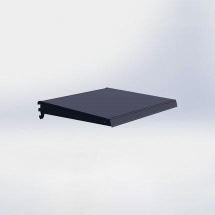 Legplank - L66,5 x D67 cm - met dragers en prijsetiket - Antraciet