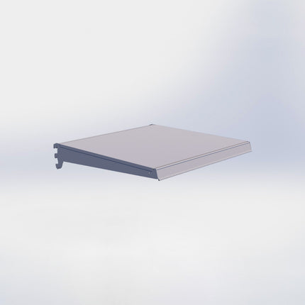 Legplank - L66,5 x D67 cm - met dragers en prijsetiket - Grijs