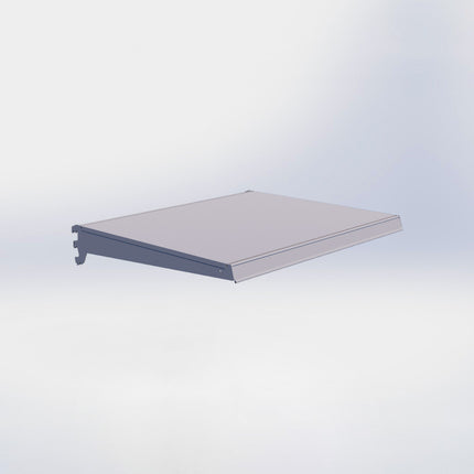 Legplank - L80 x D67 cm - met dragers en prijsetiket - Grijs