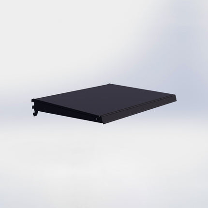 Legplank - L80 x D67 cm - met dragers en prijsetiket - Zwart