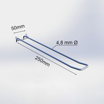 BLISTER HOOKS DOUBLE 25CM 20027250