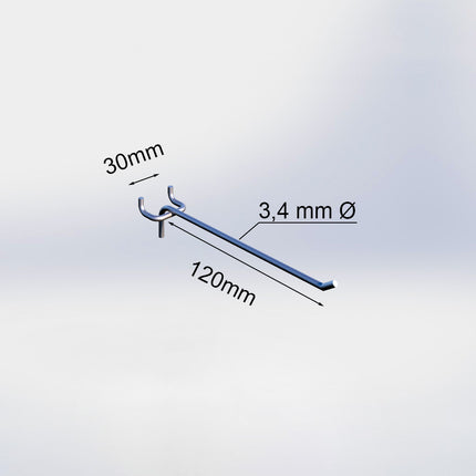 BLISTER HOOK ONLY 12CM