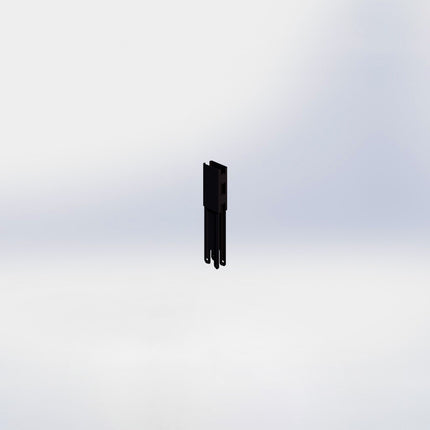 Verlengstuk - H10 x B3 x D6 cm - Zwart