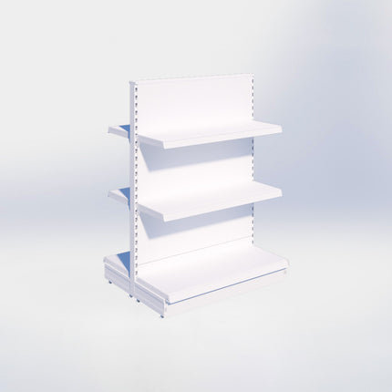 Middenstelling - H140 x B100 x D37 cm - 3 niveaus - Wit