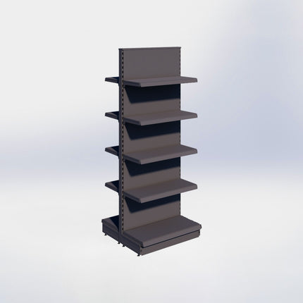 Middenstelling - H215 x B80 x D37 cm - 5 niveaus - Antraciet