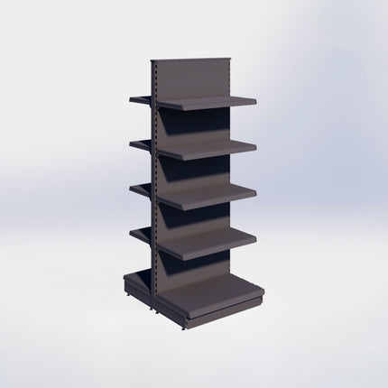 Middenstelling - H215 x B80 x D47 cm - 5 niveaus - Antraciet