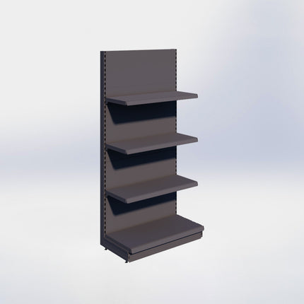 Wandstelling - H215 x B100 x D47 cm - 4 niveaus - Antraciet