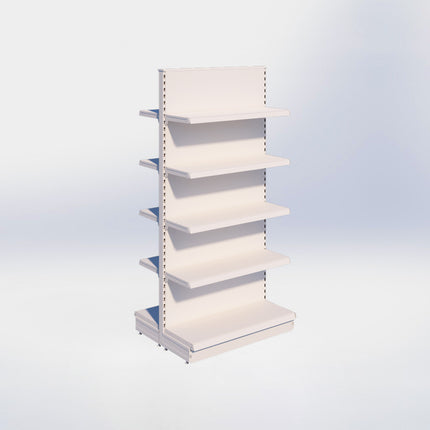 Middenstelling – H215 x B100 x D37 cm - 5 niveaus – Crème Wit