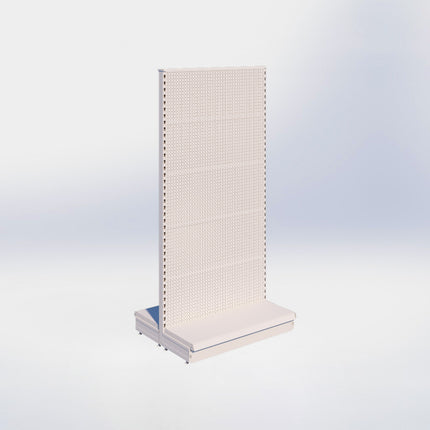 Middenstelling perforatie – H215 x B100 x D37 cm - 1 niveau – Crème Wit