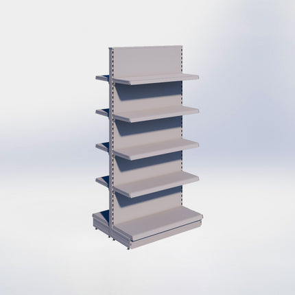 Middenstelling – H215 x B100 x D37 cm - 5 niveaus - Grijs