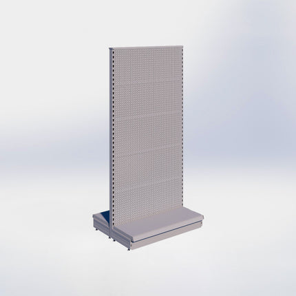 Middenstelling perforatie – H215 x B100 x D37 cm - 1 niveau - Grijs