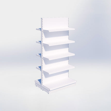 Middenstelling – H215 x B100 x D37 cm - 5 niveaus - Wit