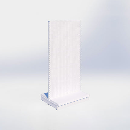 Middenstelling perforatie – H215 x B100 x D37 cm - 1 niveau - Wit