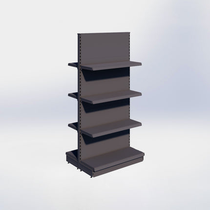 Middenstelling – H215 x B100 x D37 cm - 4 niveaus - Antraciet
