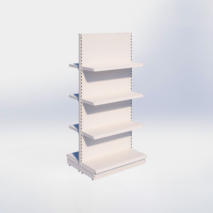 Middenstelling – H215 x B100 x D37 cm - 4 niveaus – Crème Wit