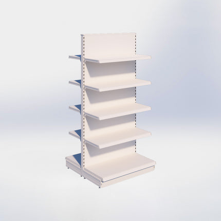 Middenstelling – H215 x B100 x D47 cm - 5 niveaus – Crème Wit