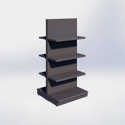 Middenstelling – H215 x B100 x D47 cm - 4 niveaus - Antraciet