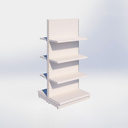 Middenstelling – H215 x B100 x D47 cm - 4 niveaus – Crème Wit