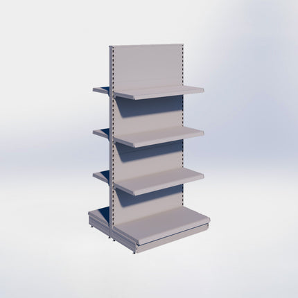 Middenstelling – H215 x B100 x D47 cm - 4 niveaus - Grijs