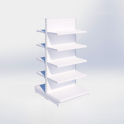 Middenstelling – H215 x B100 x D57 cm - 5 niveaus - Wit