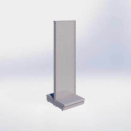 Middenstelling perforatie - H215 x B66,5 x D37 cm - 1 niveau - Grijs