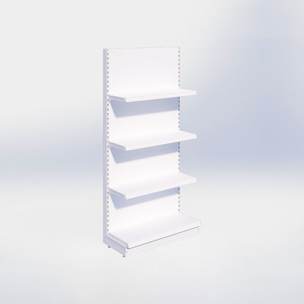 Wandstelling - H215 x B100 x D37 cm - 4 niveaus - Wit