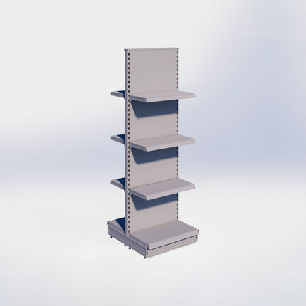 Middenstelling - H215 x B66,5 x D37 cm - 4 niveaus - Grijs