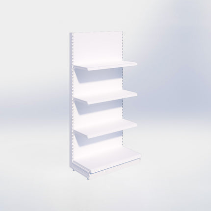 Wandstelling - H215 x B100 x D47 cm - 4 niveaus - Wit