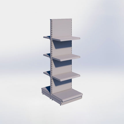 Middenstelling - H215 x B66,5 x D47 cm - 4 niveaus - Grijs