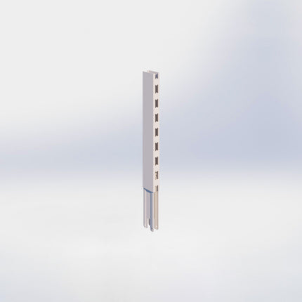 Verlengstuk - H40 x B3 x D6 cm - Crème wit