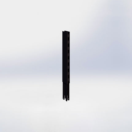 Verlengstuk - H40 x B3 x D6 cm - Zwart